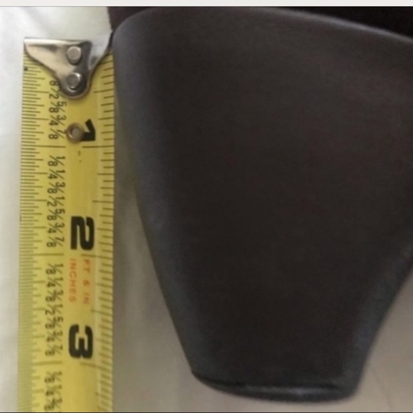 CLOSET CLOSING! ALL BUNDLES NEGOTIABLE! LEATHER CALF KNEE HEELED WEDGE BOOTS 10 - Picture 5 of 12